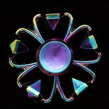 2 шт. Магнитный вращающийся ручной гироскоп металлический гальванический спиннер для снятия стресса красочный квадратный переворачивающийся кубик Рубика Iron Pagoda