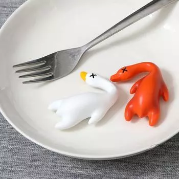 2 шт. магниты на холодильник из смолы ручной работы в форме утки, мультяшные магниты на холодильник, креативные персонализированные магнитные наклейки, фотостена белый