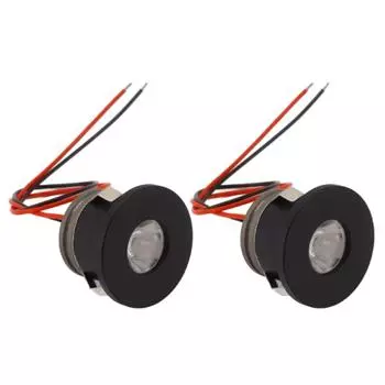 2 шт. маленькие светодиодные точечные светильники 1 Вт 80 лм алюминиевый встраиваемый мини-точечный светильник потолочный светильник для гардеробной