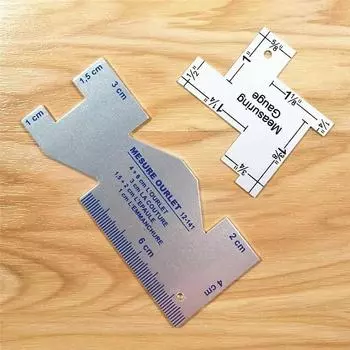 2 шт. маркер для ткани портновский мел и металлический швейный измерительный прибор линейки для квилтинга аксессуары для рукоделия