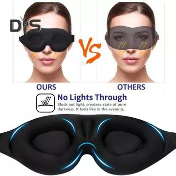 2 шт. маска для сна под глаза 3D пена с эффектом памяти светоблокирующий дизайн крышка для глаз регулируемый ремешок улучшенное пространство для глаз крышка для глаз чёрный