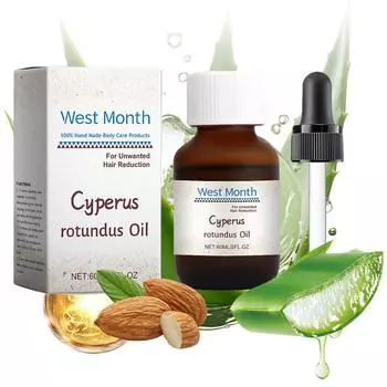 2 шт. Масло Cyperus Rotundus для удаления волос Масло Cyperus Rotundus, уменьшающее рост волос на теле, массажное масло для удаления волос