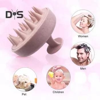 2 шт., массажер для кожи головы, щетка для шампуня с ручкой, отшелушивающее средство для кожи головы от перхоти, силиконовый скруббер для волос для женщин и мужчин, расческа для влажных и сухих волос, расческа для душа A