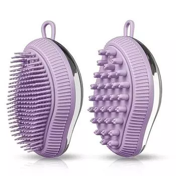 2 шт., массажная щетка для ухода за домашними животными с дозатором мыла и шампуня, мягкая силиконовая щетина для длинных короткошерстных собак, кошек