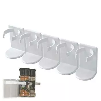 2 шт. масштабируемые пластиковые зажимы для специй, экономящие место, держатель для хранения приправ, дверца шкафа 2Pcs