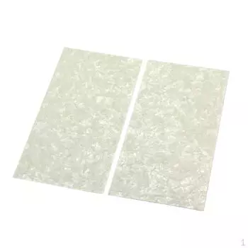 2 шт., материал для гитары «сделай сам», листовая головка, шпон, корпус, белый жемчуг, декоративный бас