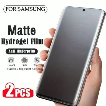 2 шт. матовая гидрогелевая пленка с полным покрытием для Samsung Galaxy S25 S24 S23 S22 S21 S20 Ultra Plus, защитная пленка без отпечатков пальцев, не закаленное стекло For Samsung S25 Ultra