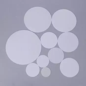 2 шт. матовый акрил 35 мм 46 мм 50 мм 60 мм 65 мм 70 мм круглый плоский полупрозрачный абажур для светодиодной лампы фонарика
