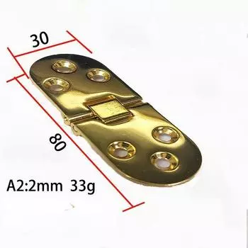 2 шт. мебельная фурнитура, складные петли, самонесущие складные петли для дверцы шкафа, петли для установки заподлицо для кухонной мебели Thickness 2mm 2pc бронзовый