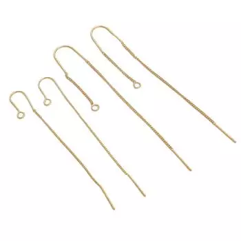 2 шт медная U-образная цепочка для ушей для изготовления ювелирных изделий своими руками, аксессуары для рукоделия 7x14mm 2pcs