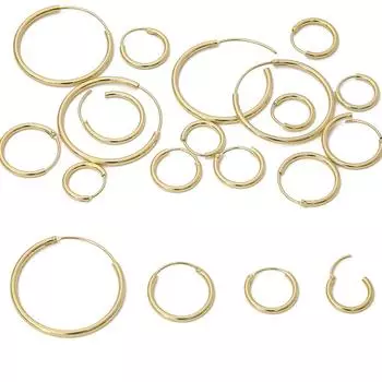 2 шт. медное тонкое круглое кольцо с пряжкой для ушей для изготовления ювелирных изделий своими руками, аксессуары для рукоделия 15mm