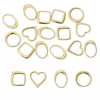 2 шт медные полые серьги с круглыми бриллиантами в форме сердца для изготовления ювелирных изделий своими руками, аксессуары для рукоделия 18x18mm