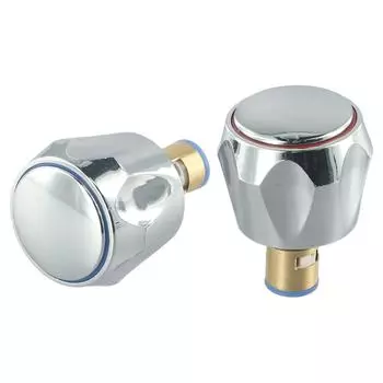 2 шт. Медный клапан, ручка, маховик, ABS, синий маховик