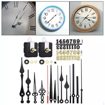 2 шт. механизм движения настенных часов, замена подвесного механизма для клуба, Arabic Numerals