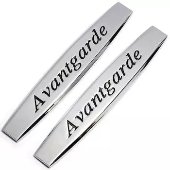 2 шт., металлическая авангардная наклейка на автомобильное крыло, боковая эмблема, значок, наклейка на задний бампер, наклейка на багажник для меня + rced + es, Стайлинг автомобиля