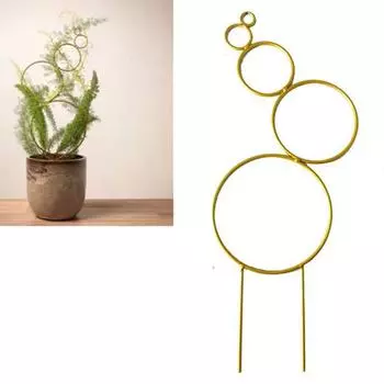 2 шт., металлическая рама для лазания, кронштейн для горшка с черепахой, простая установка, садовая рама для лазанья для красивых, здоровых растений золотистый