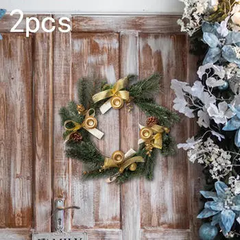 2 шт. Металлические цветочные обручи, круглые, универсальные, розовое золото, кольца-обручи для поделок, настенные украшения, венок Diameter 40 cm