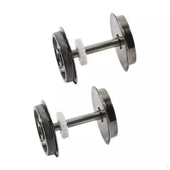 2 шт. металлические колеса DC для поезда, запасные части, набор дисковых колес для 1/87