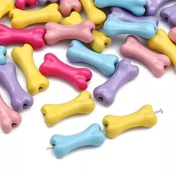 2 шт. Металлические костяные бусины для самостоятельного изготовления ювелирных изделий, браслетов, ожерелий, подвесок жёлтый