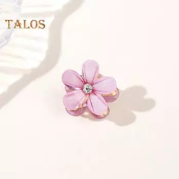 2 шт., металлические маленькие коготь для волос в форме цветка, заколка для волос на затылке, коготь для купания, аксессуары для волос, орнамент розовый