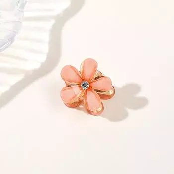 2 шт., металлические маленькие коготь для волос в форме цветка, заколка для волос на затылке, коготь для купания, аксессуары для волос, орнамент розовый