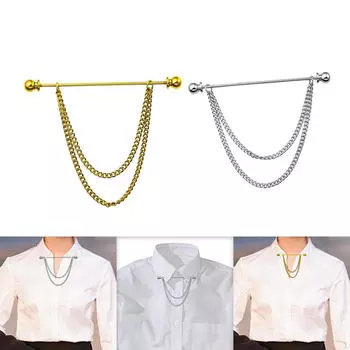 2 шт., металлические мужские булавки для рубашек, костюмы, формальный лацкан