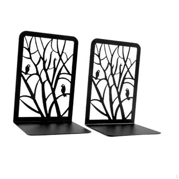 2 шт. металлические подставки для книг, подставка для книг, декоративные форзацы для книг, пробки для стола, домашнего офиса Style B