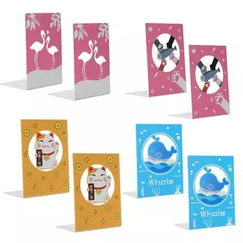 2 шт. металлические подставки для книг, устойчивые настольные стопоры для книг, поддерживающие полки для домашнего офиса Cat Paw