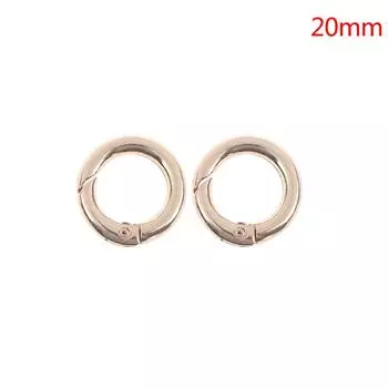 2 шт. металлические пружинные уплотнительные кольца, пряжки, зажимы, карабины, кошельки, сумки, аксессуары 20mm розового золота