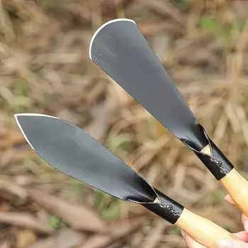 2 шт. Металлические садовые лопатки - ручные лопаты для копки, пересадки, посадки и прополки