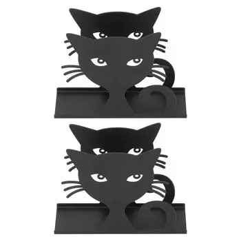 2 шт. металлический держатель для салфеток инновационный ажурный держатель для салфеток в форме кошки для кухни отеля Resta