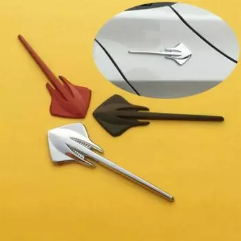 2 шт. металлический хромированный значок на крыло Corvette Stingray, значок на боковое крыло, наклейка, наклейка чёрный