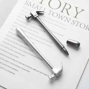 2 шт. металлический молоток инструмент канцелярские принадлежности креативная шариковая ручка молоток школьные принадлежности