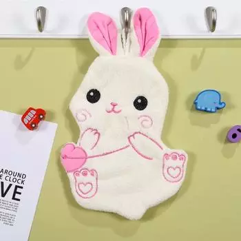 2 шт. Микрофибра животное тряпка для посуды кролик детский носовой платок кухонное полотенце вытирающее полотенце кухня зелёный