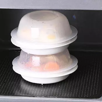 2 шт. микроволновая печь пароварки контейнеры для еды подогрев булочек кухня практичный