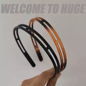 2 шт. Милая пластиковая красочная простая по стилю противоскользящая повязка на голову Женские Девичьи резинки для волос Элегантная повязка для умывания Аксессуары для волос