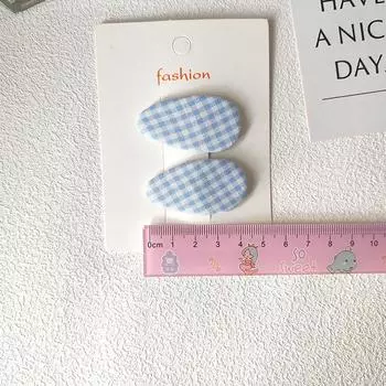 2 шт. Милые клетчатые заколки-крабы для волос BB для девочек, детей, школьниц, подарок, аксессуары для волос, головной убор, украшение