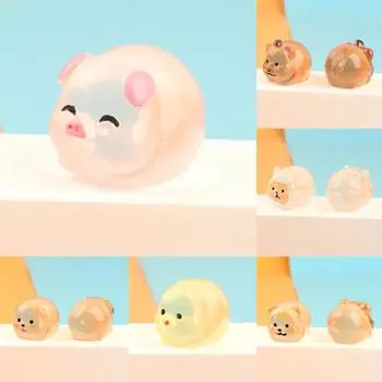 2 шт. милые креативные китайские светящиеся миниатюрные фигурки с изображением зодиака своими руками украшения для дома поделки настольные маленькие украшения подарки as the picture