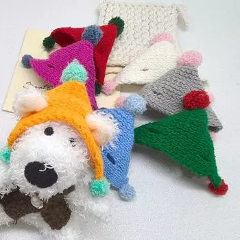 2 шт. милые куклы плюшевые вязаные шапки куклы мини-наряды аксессуары 1/12 кукольный домик жизнь сцены украшения для детей ролевые игры игрушки