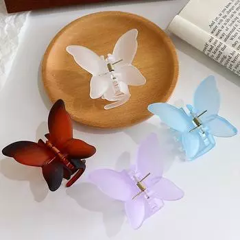 2 шт. милые мини-заколки-бабочки с матовым покрытием для женщин и девочек, милые универсальные заколки-бабочки, аксессуары для волос, подарки