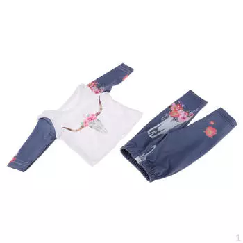 2 шт. милые повседневные наряды с длинными рукавами для роста 45,72 см своими руками