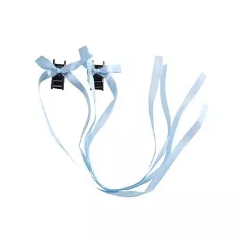 2 шт. Милые заколки для волос с лентами и бантами в корейском стиле, заколки для волос с длинными кисточками для девочек, заколка-бант, заколка-бантик, женский аксессуар для волос