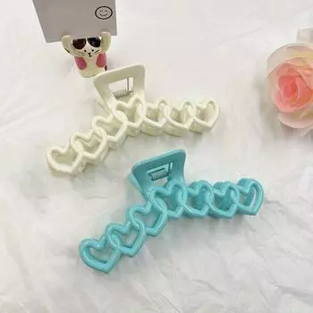 2 шт. Милые заколки для волос во французском стиле, женские пластиковые заколки для волос в форме сердца, конфетных цветов, большие крабики для волос, аксессуары для волос для девочек