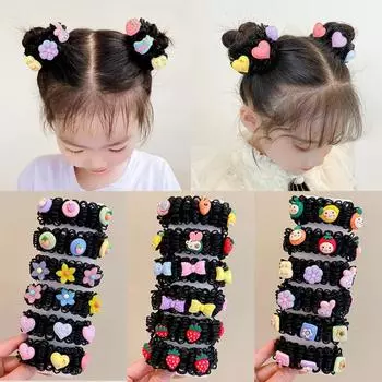 2 шт. Милый детский парик шиньон милый головной убор для девочек парик аксессуары для волос детский мультяшный парик 1
