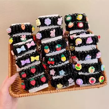 2 шт. Милый детский парик шиньон милый головной убор для девочек парик аксессуары для волос детский мультяшный парик 1