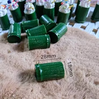 2 шт. милый кукольный домик миниатюрный бамбуковая трубка чашка для чая с молоком модель куклы туристический сувенир безделушка декор для дома аксессуары детские игрушки