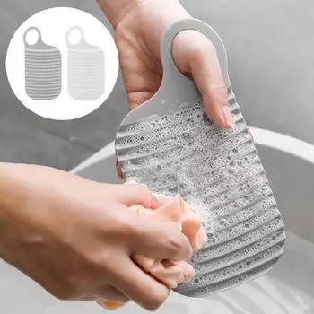 2 шт., мини-доски для стирки нижнего белья, доски для стирки носков, дизайн с подвесным отверстием, широко используемые портативные мини-доски для стирки белый