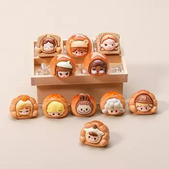 2 шт. Мини-хлебопекарная серия Dimoo Skullpanda Pucky Molly Crybaby Sweet Bean Zsiga Labubu Crybaby Куклы Игрушки Аксессуары из смолы