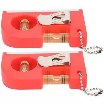 2 шт. Мини Магнитный Духовой Уровень Градиент Открытый Домашний Пластиковый Горизонтальный Измерительный Инструмент