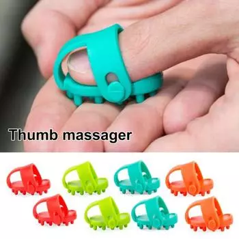 2 шт. Мини-массажер для большого пальца, зажим для акупрессуры, портативный, легкий, для всего тела, для мышц 2pcs синий